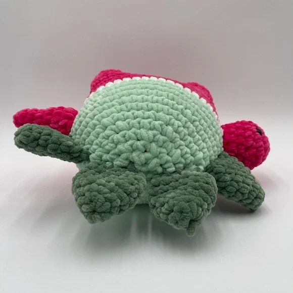 Melonosaurus Amigurumi Handmade Plush Dinosaur Colorful Soft - Picture 11 of 11
